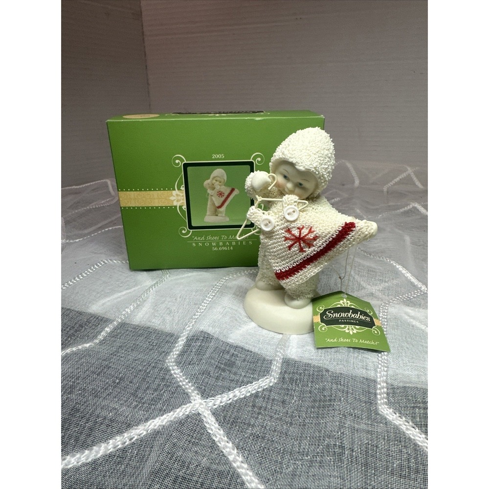 2005 Department 56 Snowbabies "And Shoes To Match?" Figurine MINT IN BOX!
